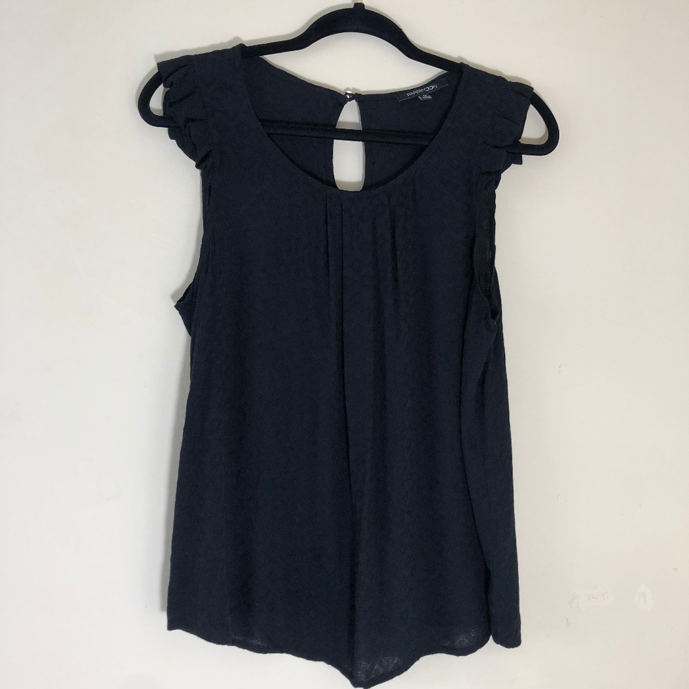 Papermoon Swoop Ruffle Blouse Top